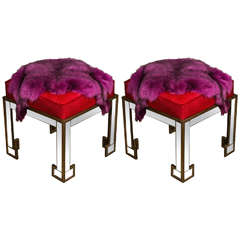 Glamorous Pair of Footstools