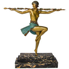 Art Deco Bronze Figure by le Faguays