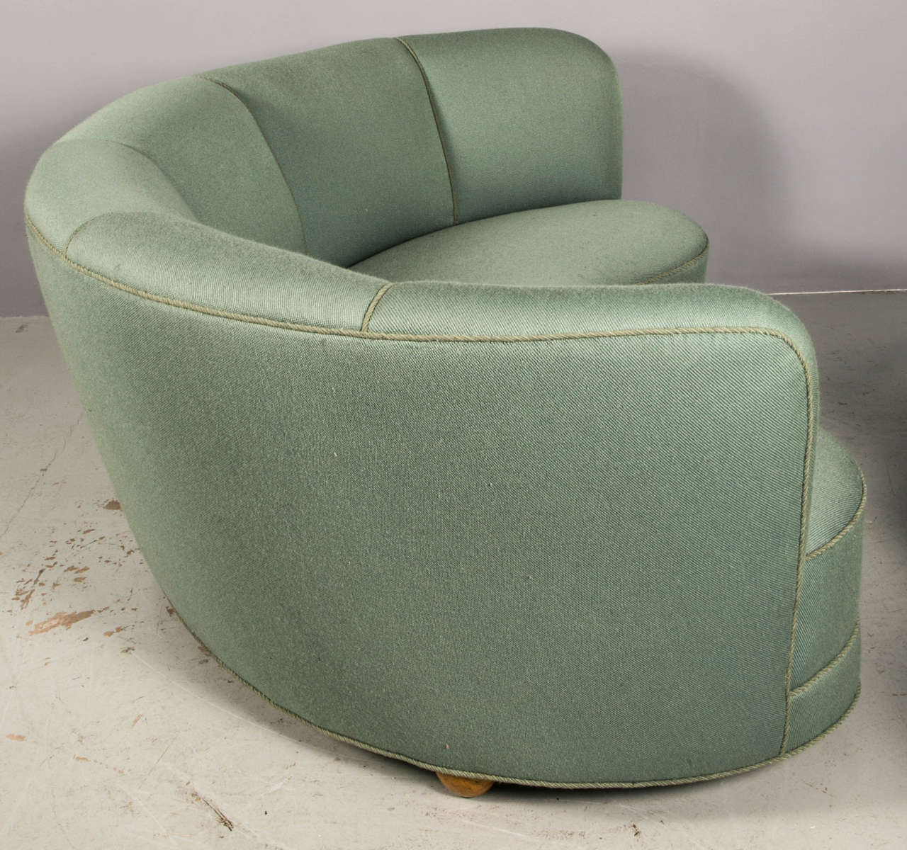 Mid-20th Century 1950 Curved Sofa