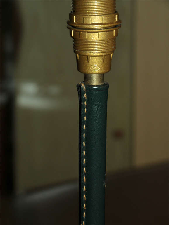 Brass 1950s Table Lamp by Jacques Adnet
