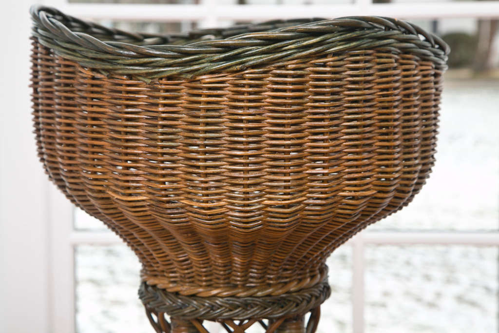 tall wicker planters