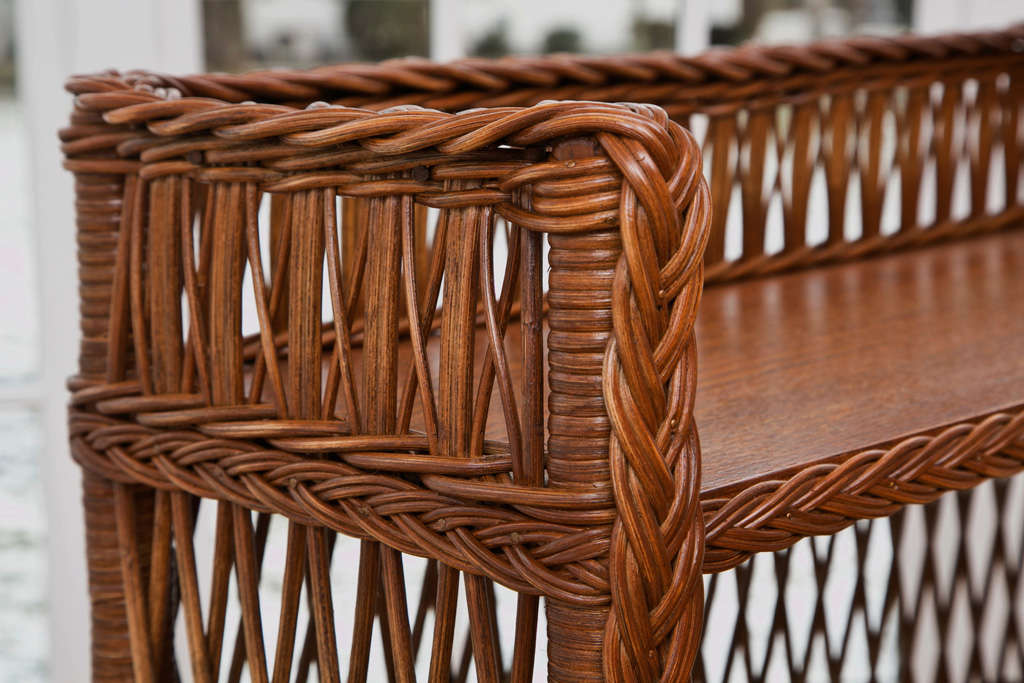 American Wicker Bookcase