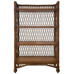 Wicker Bookcase
