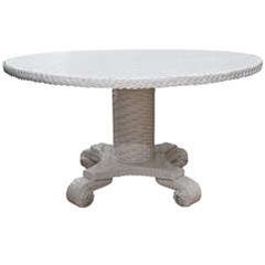 Wicker Dining or Center Table 2