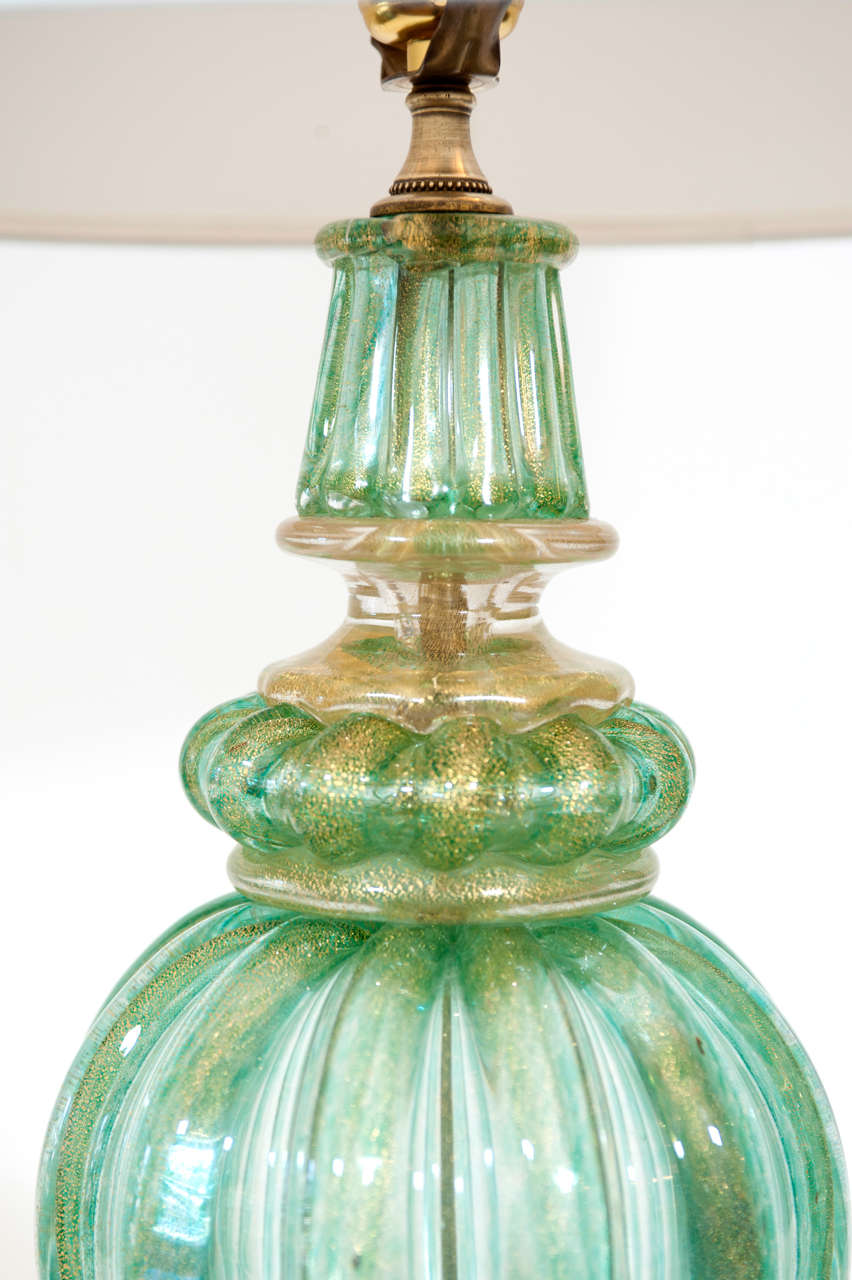 Mid-20th Century A Single Murano Lamp Attributed to Barovier.