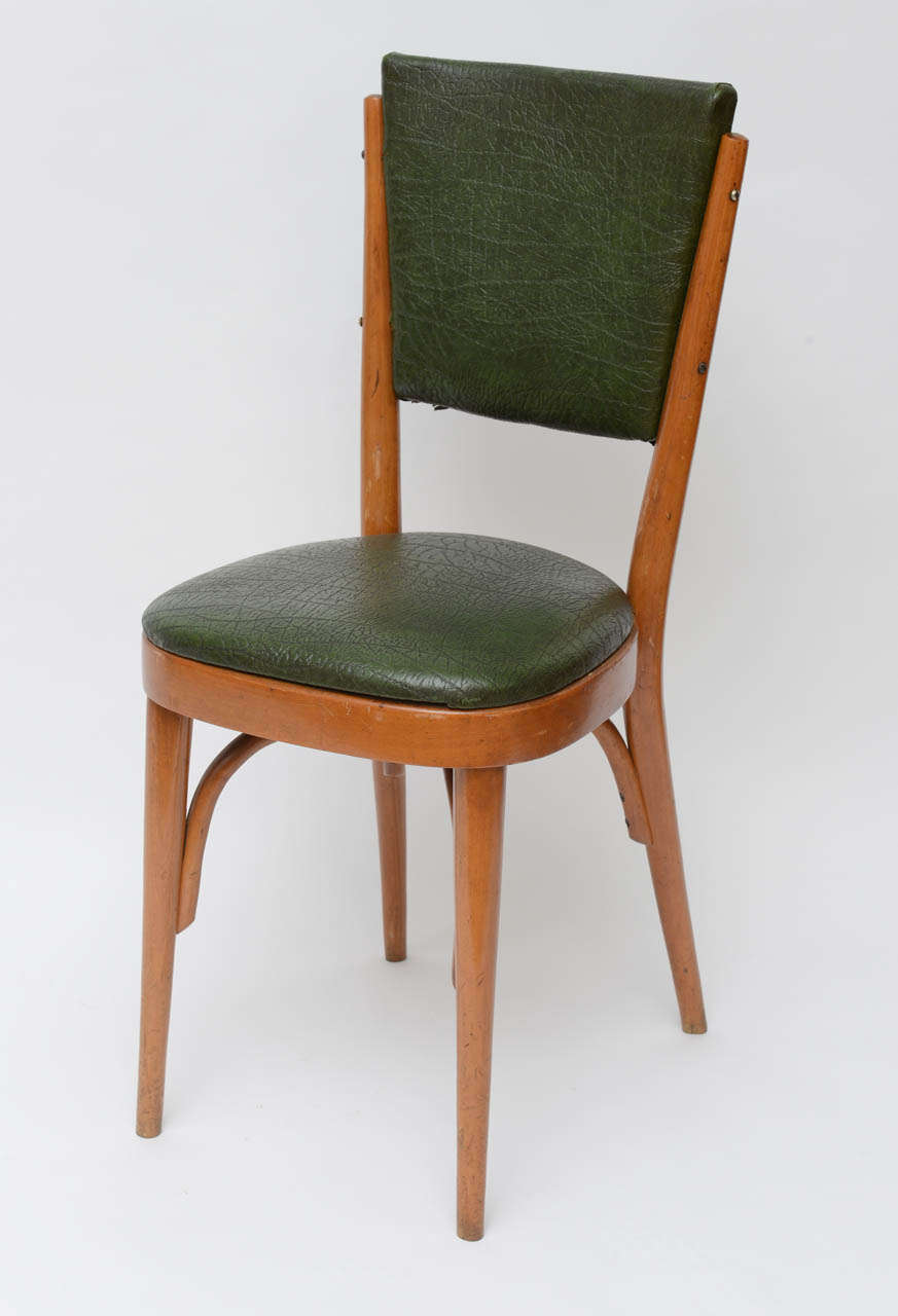 Mid-Century Modern Modernist Set of Ten Italian Dining / Bistro Chairs Italy
