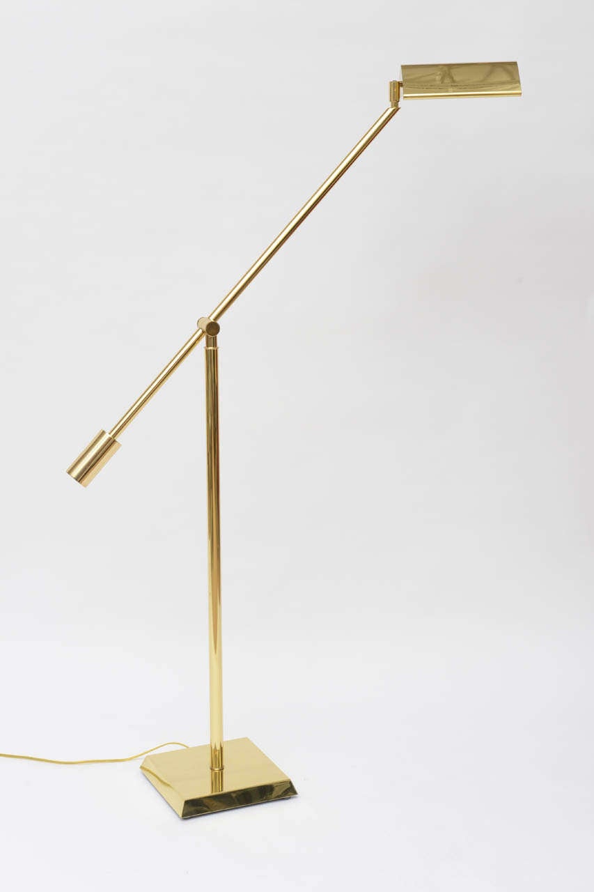 American Brass Floorlamp by Frederick Cooper