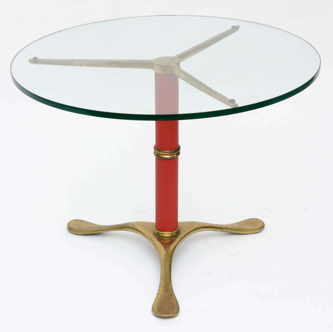 Italian Paolo Buffa Brass Side Table