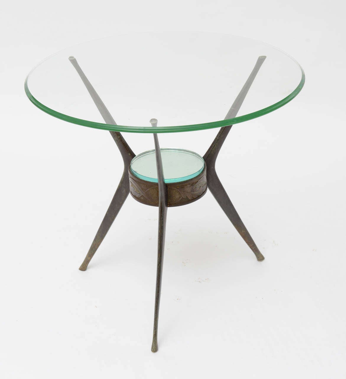 Modern Italian Bronze Side Table