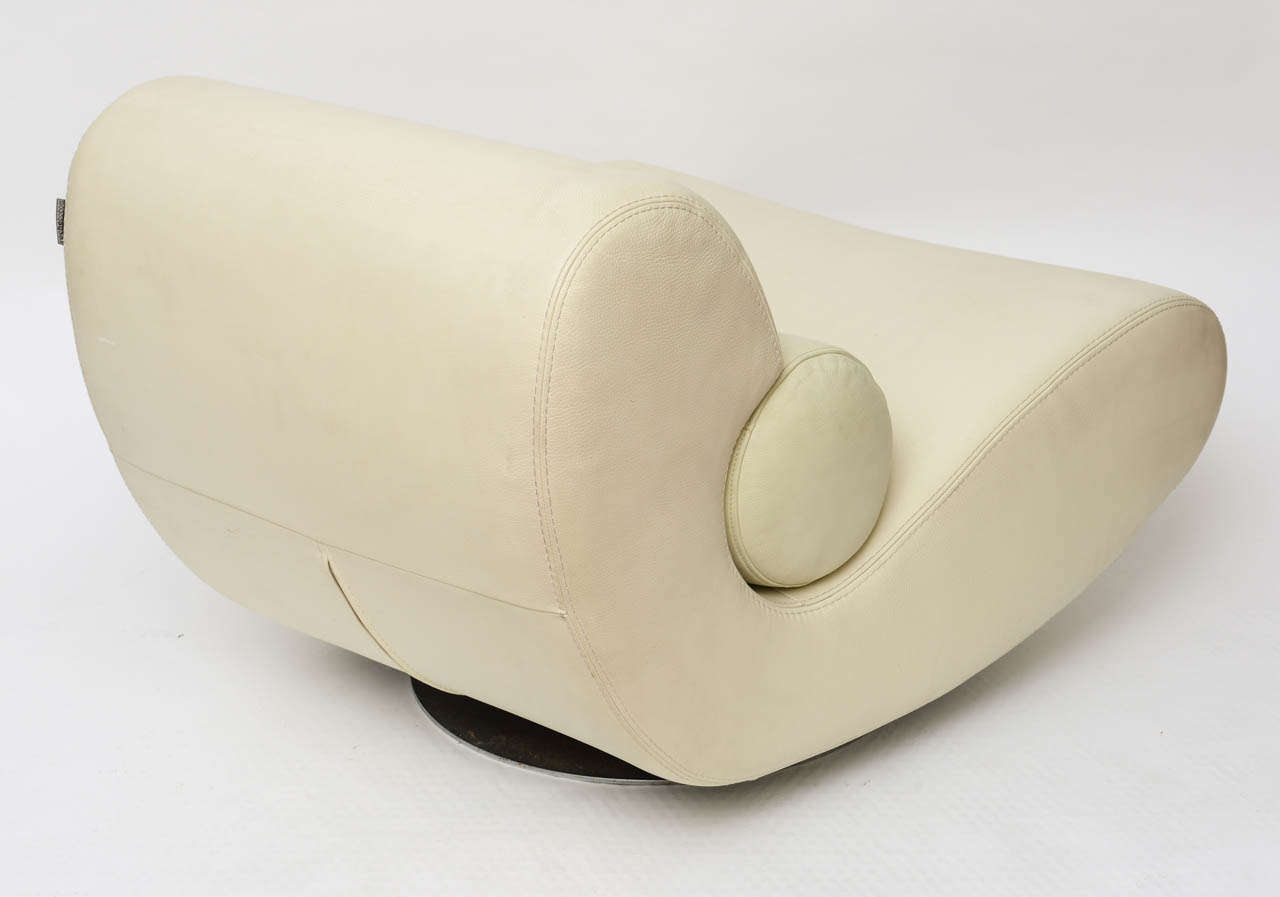 Leather Lounge Seat by Roche Bobois