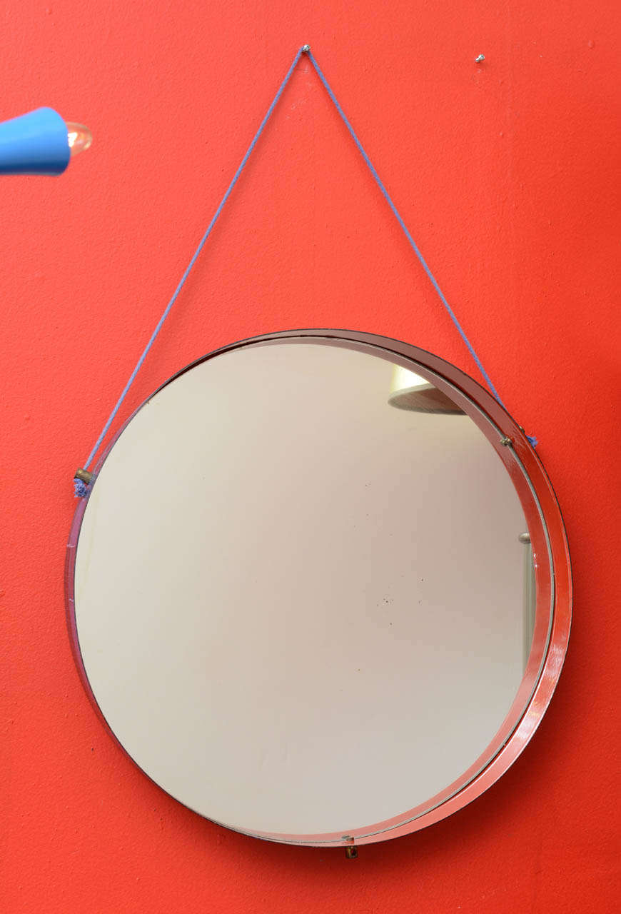 Mid-Century Modern Mid-Century Enameled Mirror from Italy