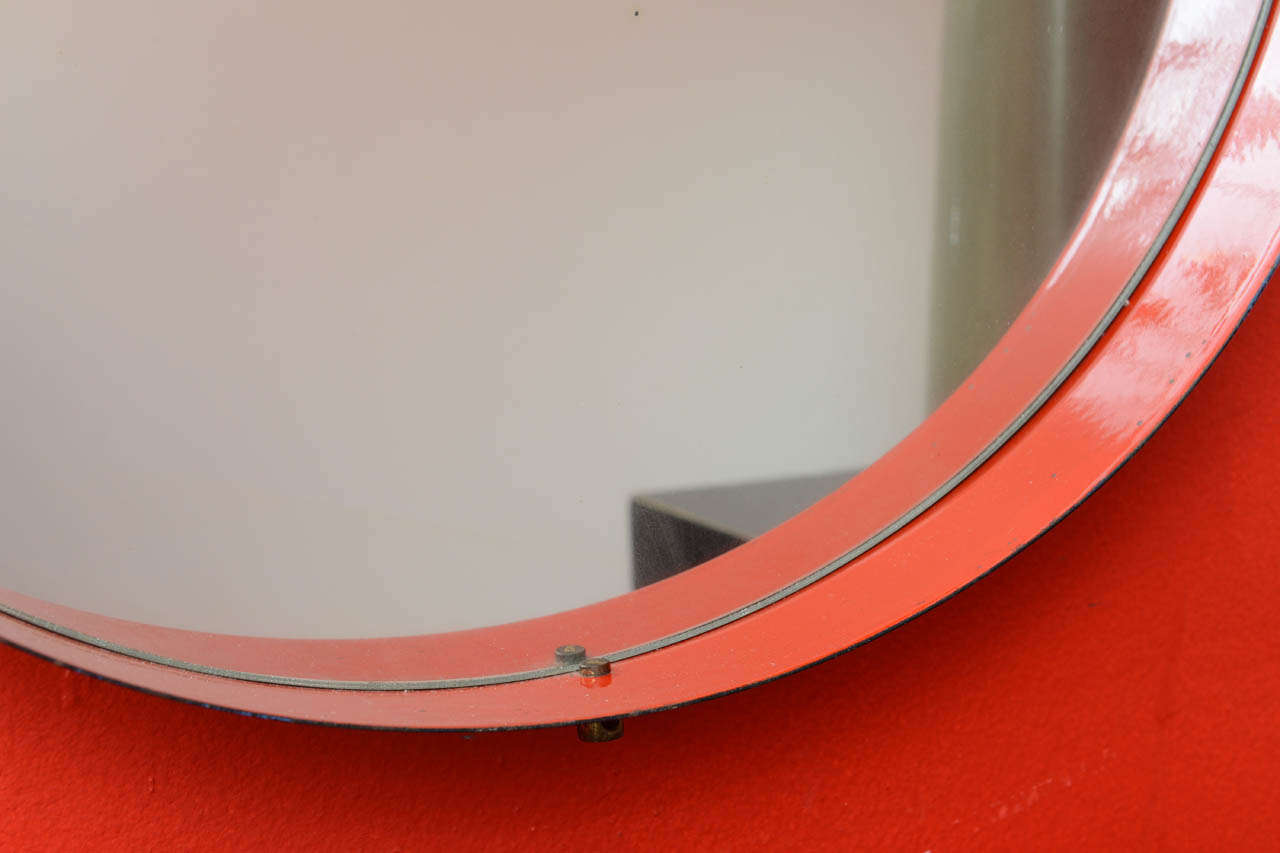 Mid-20th Century Mid-Century Enameled Mirror from Italy