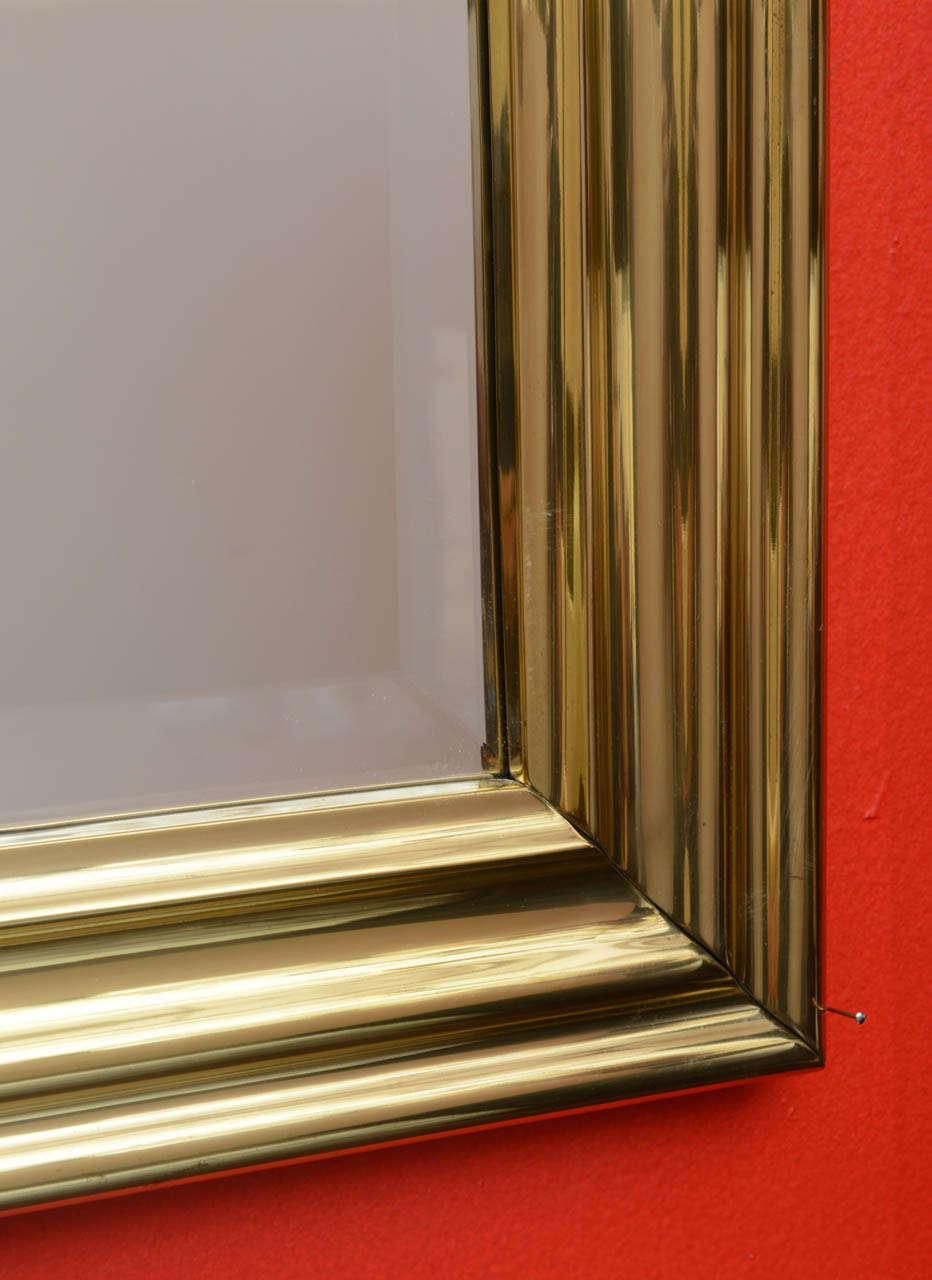 Brass Chapman Mirror In Excellent Condition In Miami, FL