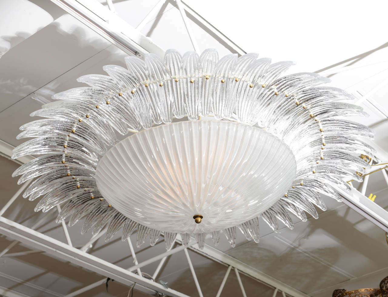 Italian Palm Leaves Chandelier