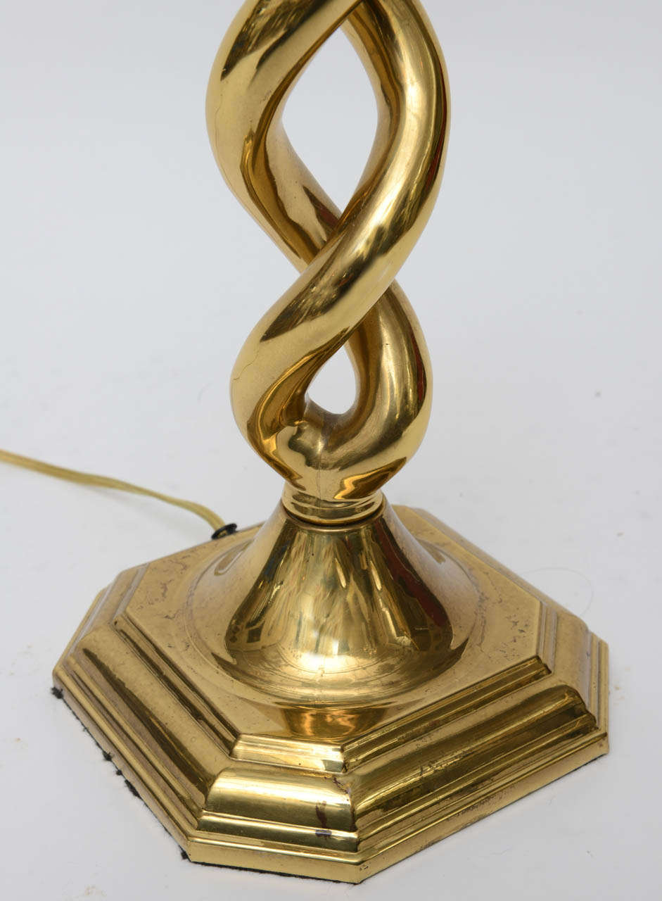 Pair of Twisted Table Lamps at 1stDibs