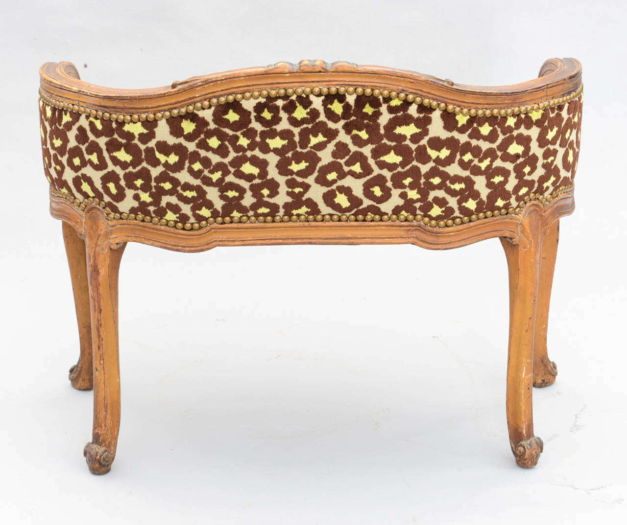 Upholstery Upholstered Louis XV Style Vanity Bench