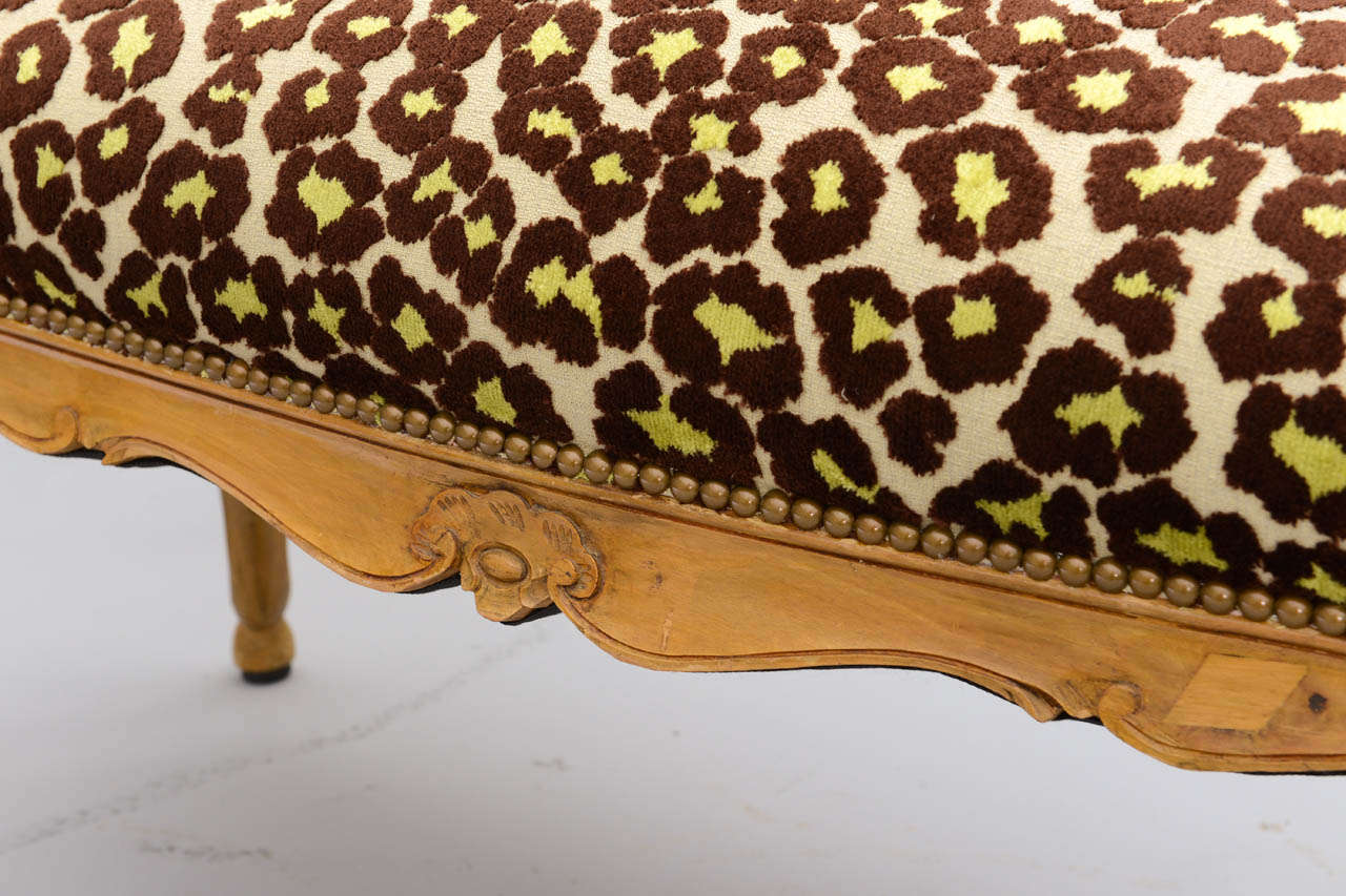Louis XV Style Upholstered Bench For Sale 2