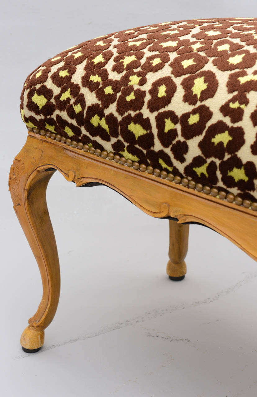 Louis XV Style Upholstered Bench For Sale 3