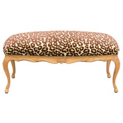 Louis XV Style Upholstered Bench