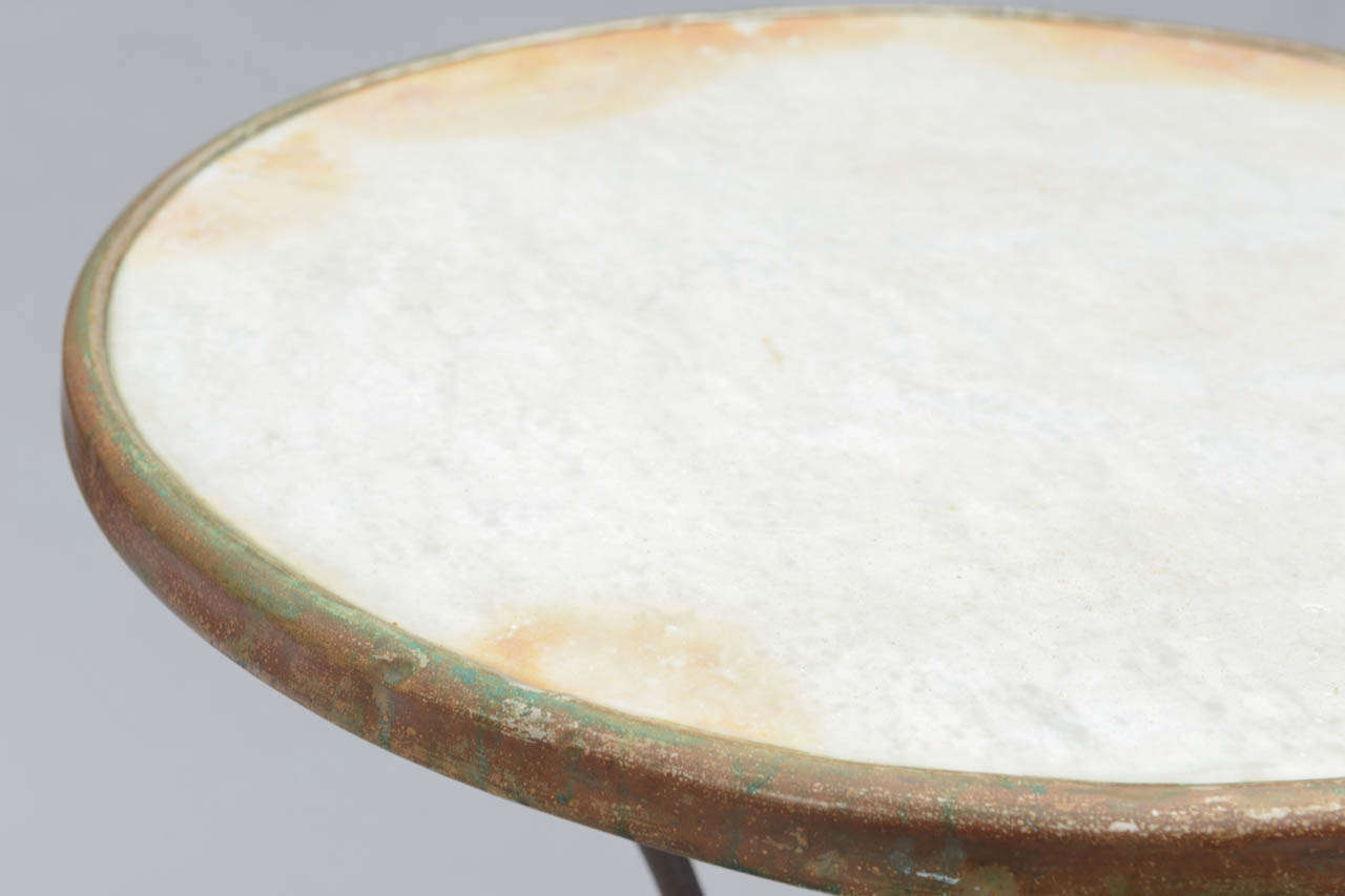 Round Cafe Table with Marble Top 1