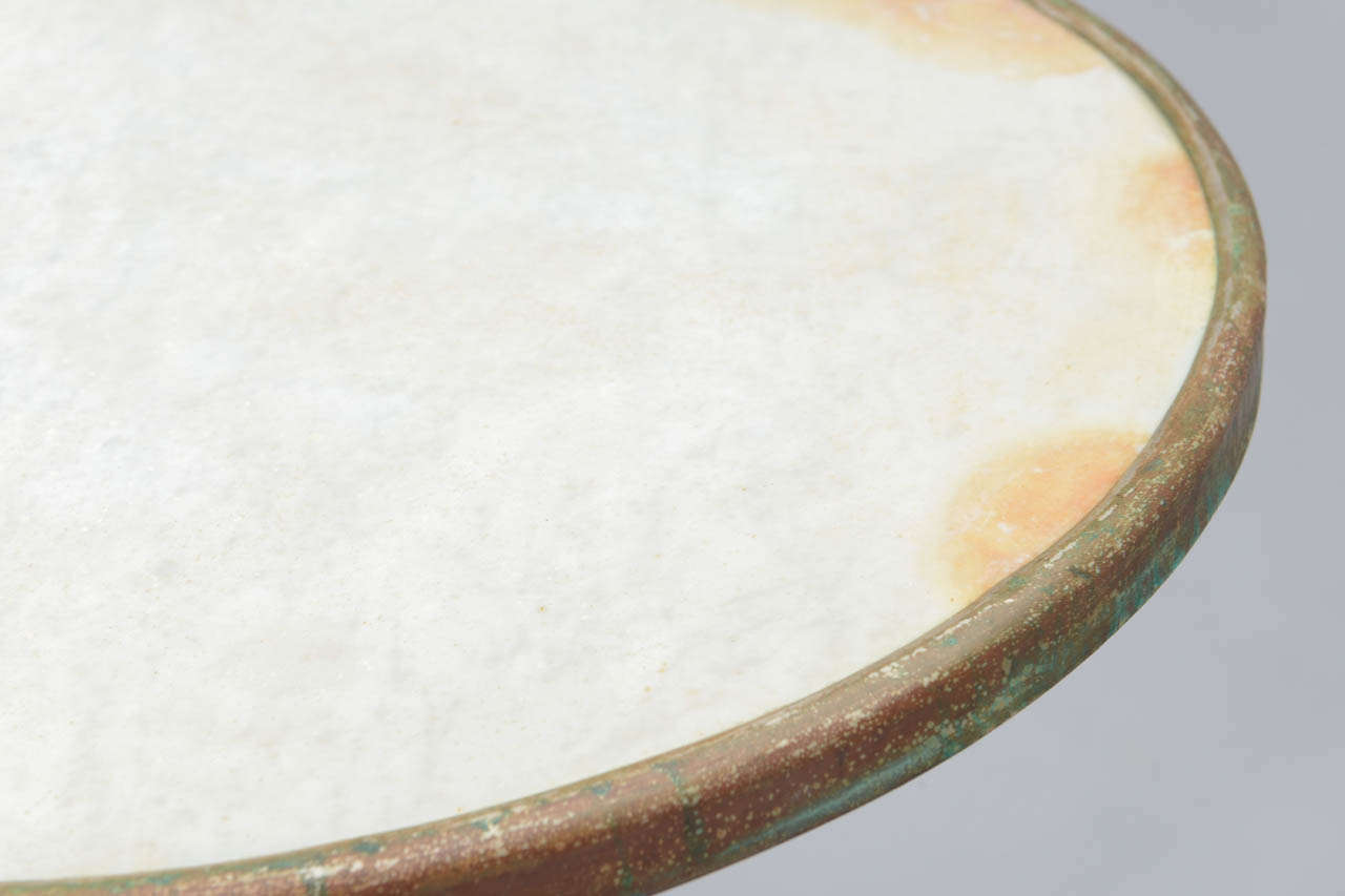 Round Cafe Table with Marble Top 2