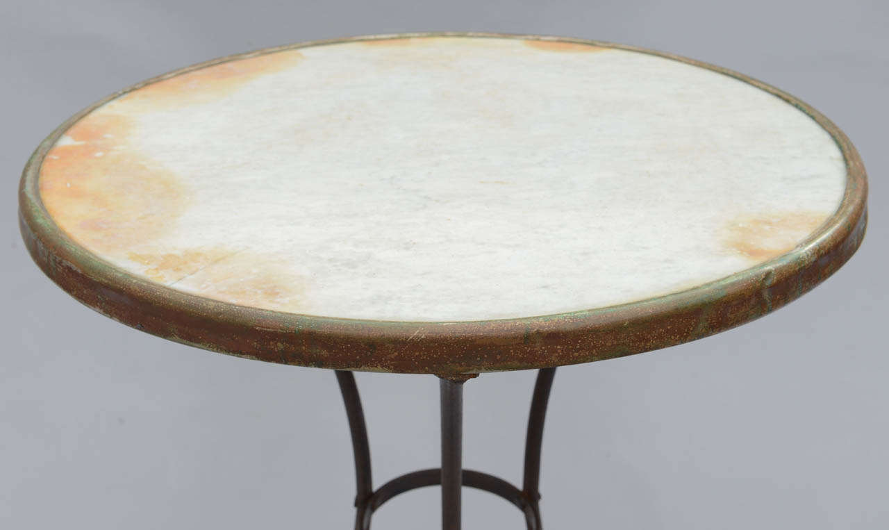 Round Cafe Table with Marble Top 5
