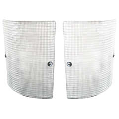 Pair Of Large Modern Curved Sconces 9