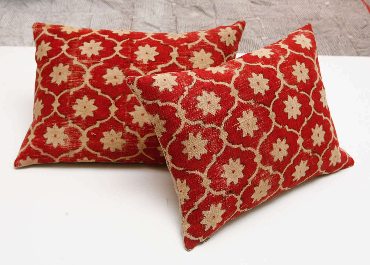 Antique Kalamkari Indian Pillows.