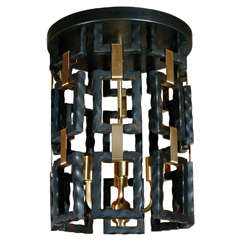 Paul Marra Link Fixture in Brass and Oil Rubbed Bronze 12