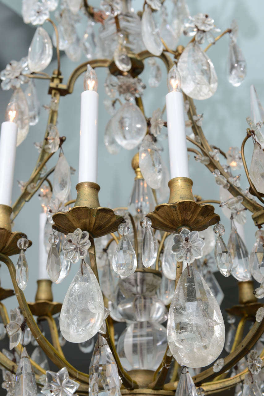 19th Century French Gilt Bronze Chandelier For Sale 1