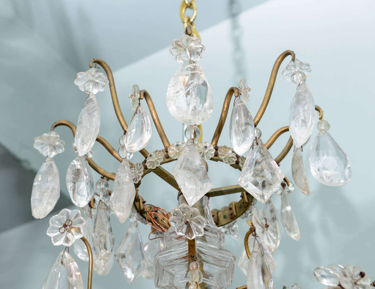 19th Century French Gilt Bronze Chandelier For Sale 2