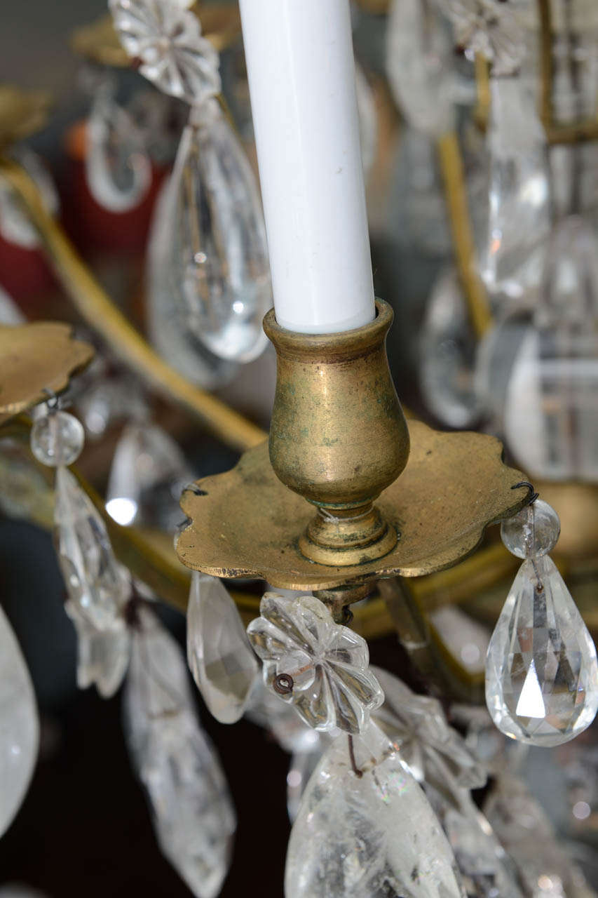 19th Century French Gilt Bronze Chandelier For Sale 6