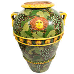 Massive Italian Vase in the Form of a Wine Jar