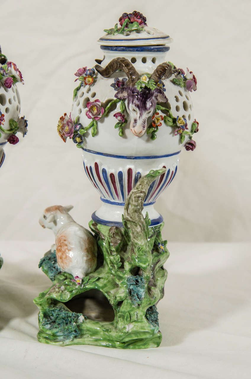 Pair of French Potpourri Vases 2