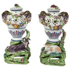 Pair of French Potpourri Vases