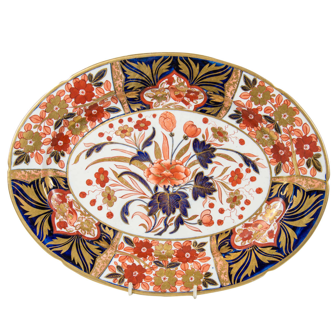 A Coalport "Peony" Pattern Imari Platter