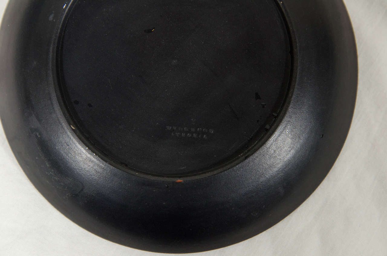 English Rare Set of a Dozen Wedgwood Black Basalt Tea Cups and Saucers