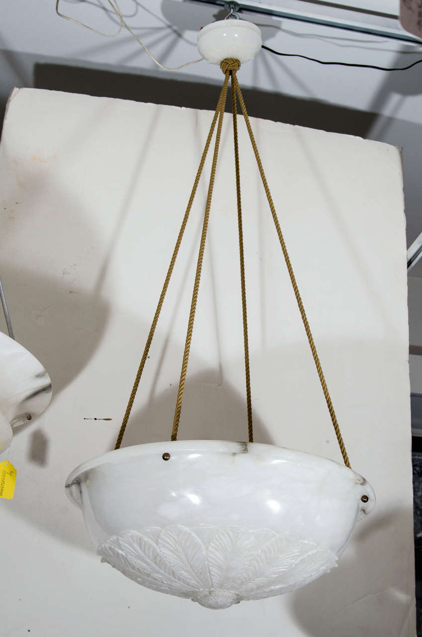 An Alabaster Light Fixture