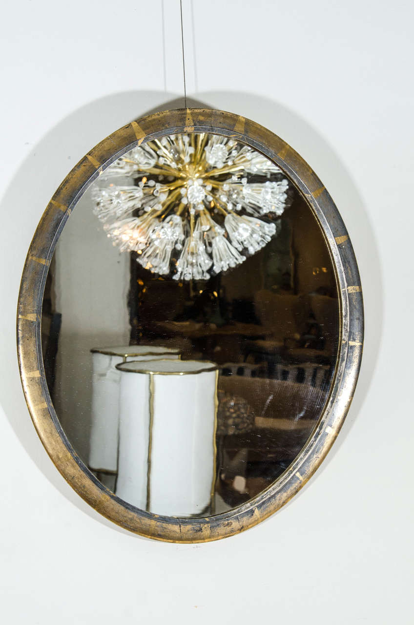 Pair of Oval American Mirrors, circa 1870