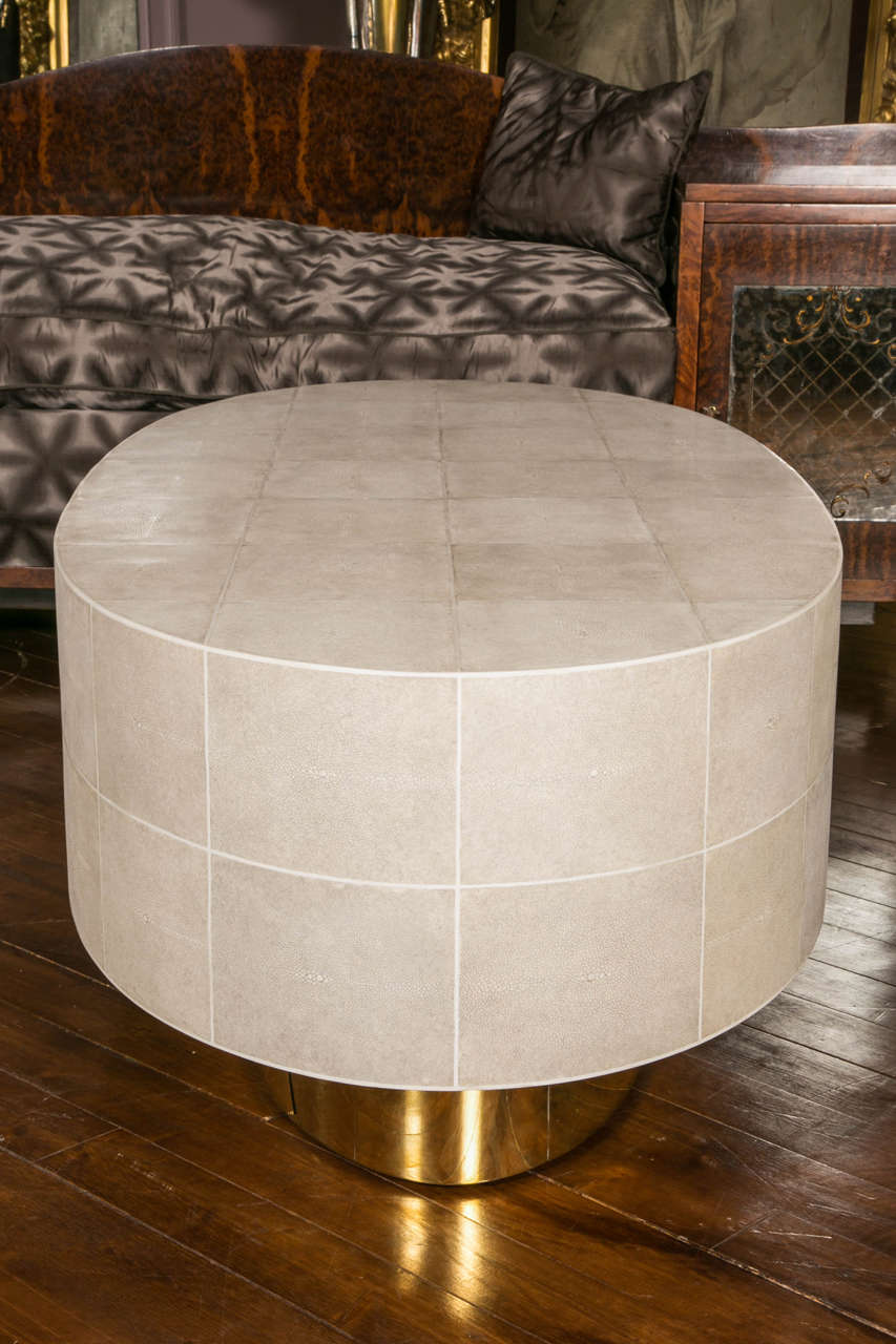 Very Chic Shagreen Coffee Table at 1stDibs