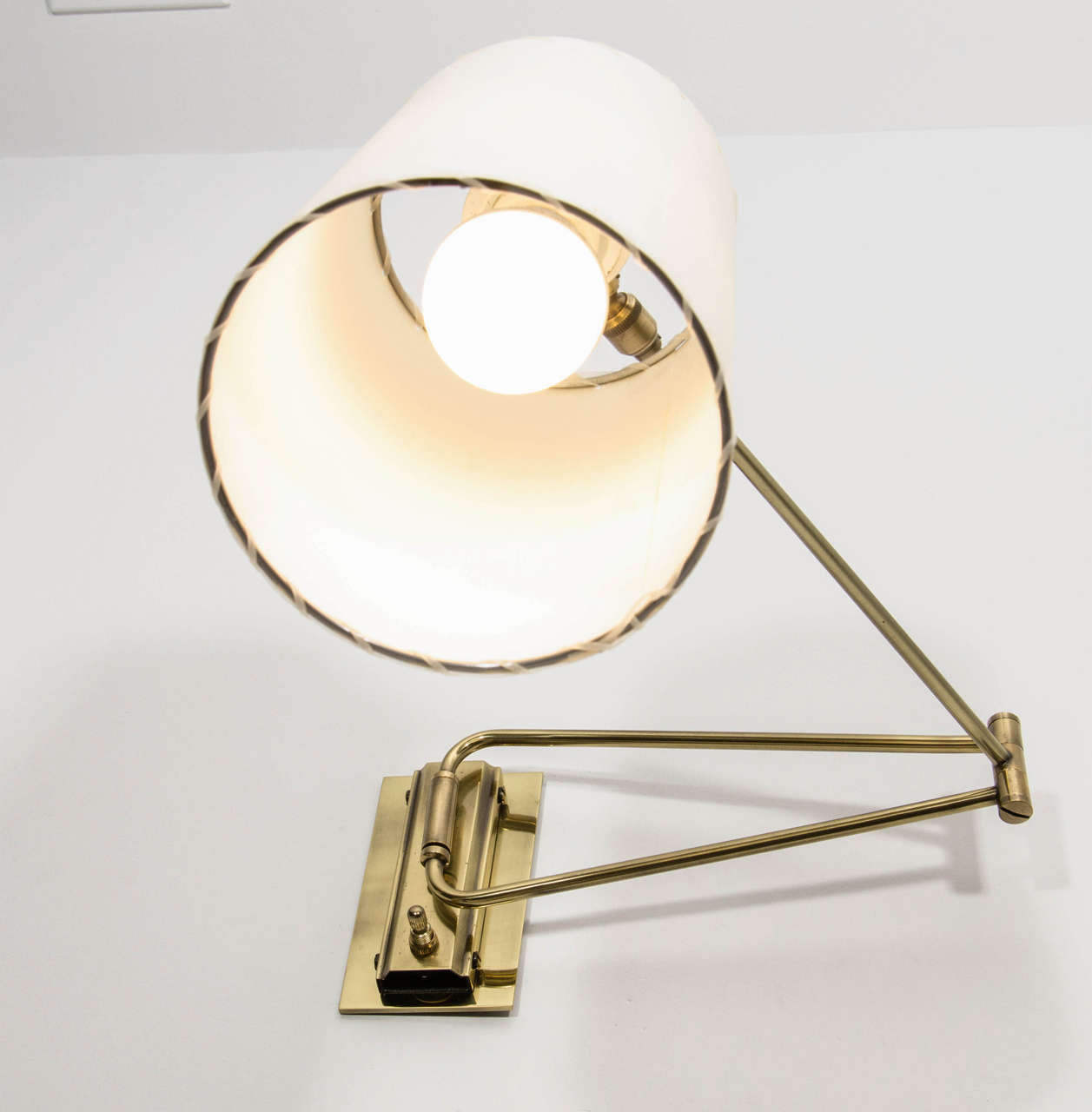 Lunel Swing Arm Sconces In Excellent Condition In Newburgh, NY