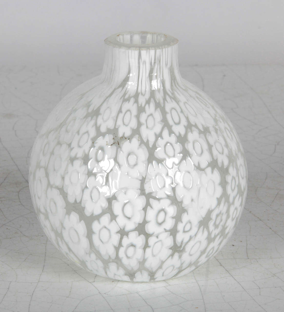 White Murano Glass Vase Grouping 1