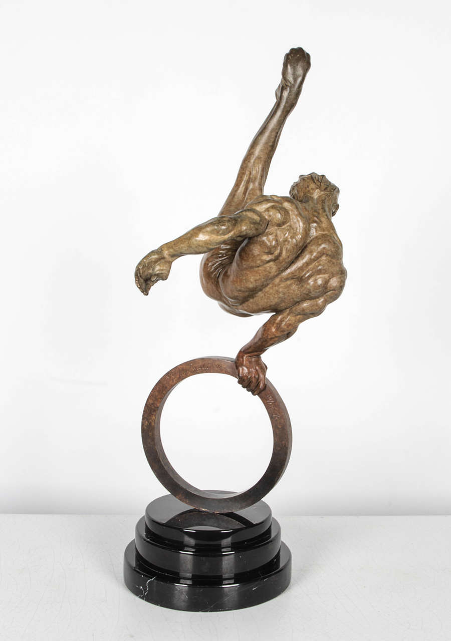 Richard Macdonald Gymnast Bronze In Excellent Condition In New York, NY