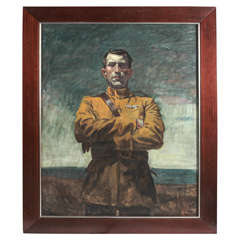 Untitled Man in Uniform by Mark Beard, Oil on Canvas