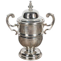 1930 English Silver Trophy Cup with Lid