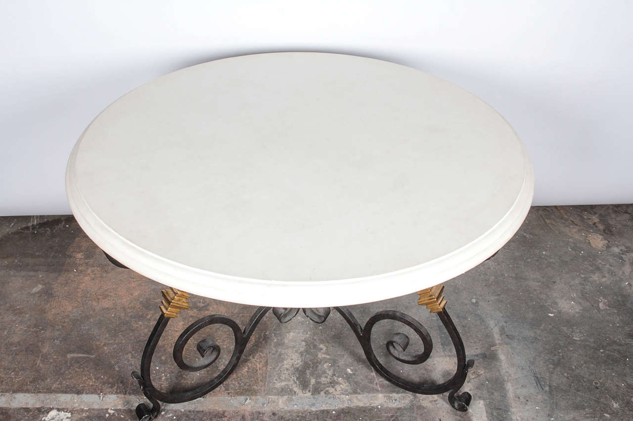 Art Nouveau Pair of Ralph Lauren Duchess Wrought Iron Tables For Sale