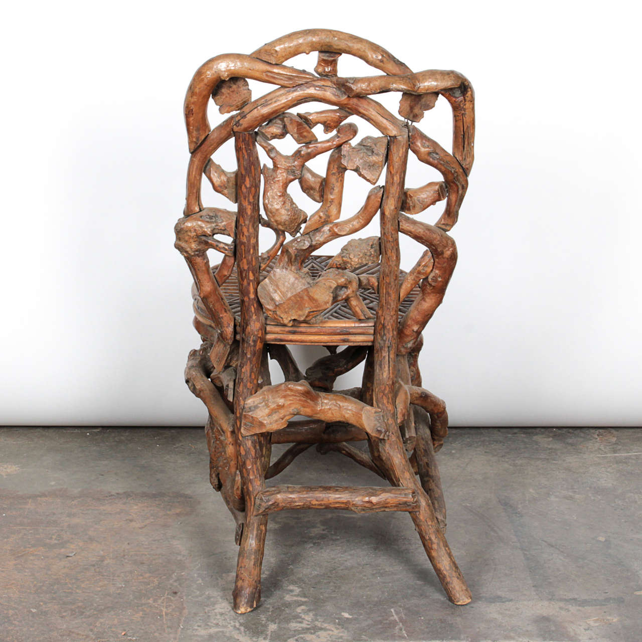 Artisan Driftwood Side Chair For Sale 5