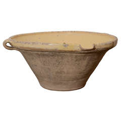 Antique 19th Century English Glazed Dairy Bowl