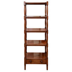 19th Century Five-Tier Mahogany Etagere