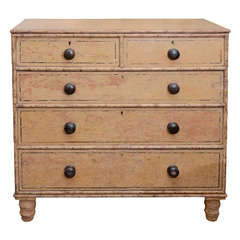 19th Century Painted Chest of Drawers - Original Paint